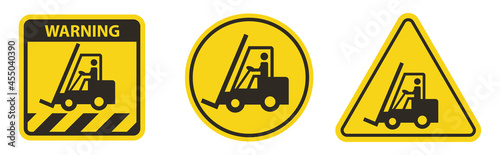 Warning Do not operate the forklift