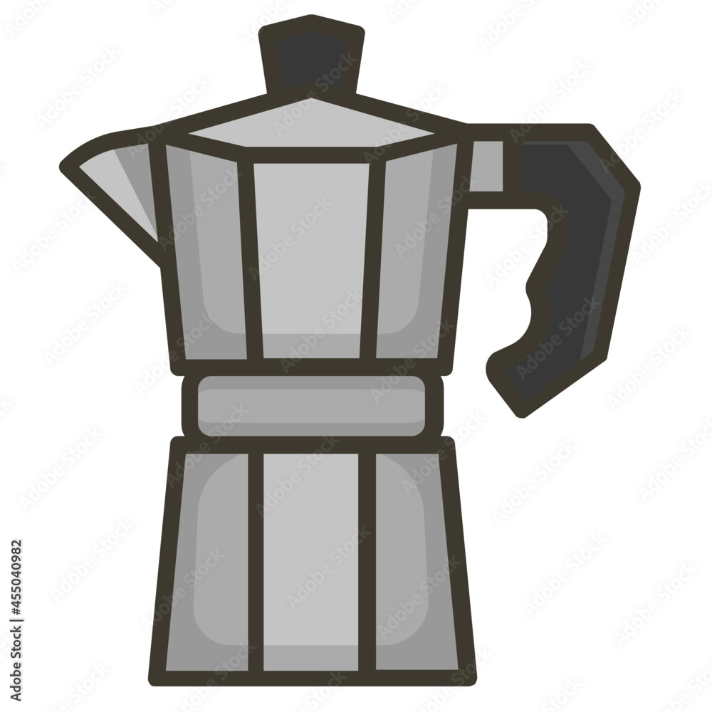 moka pot line icon moka pot line icon