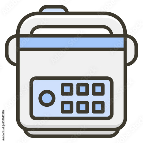 cooker line icon