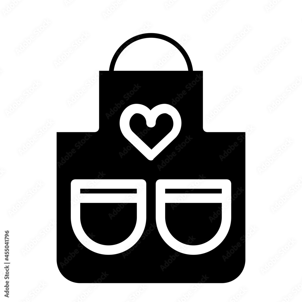 apron glyph icon