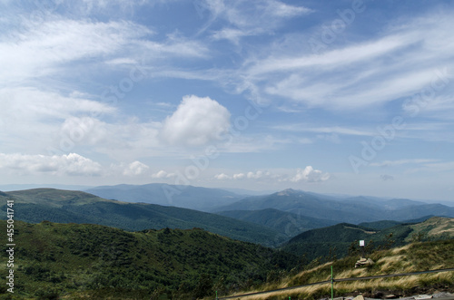 Panorama z Bukowego Berda Bieszczady 