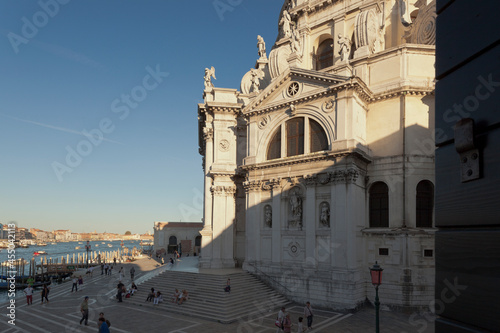 Venezia. Dettaglio del fianco della Salute sul Campo omonimo photo