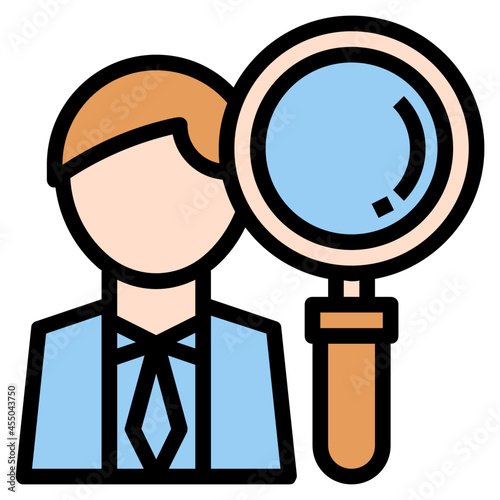 inspector line icon
