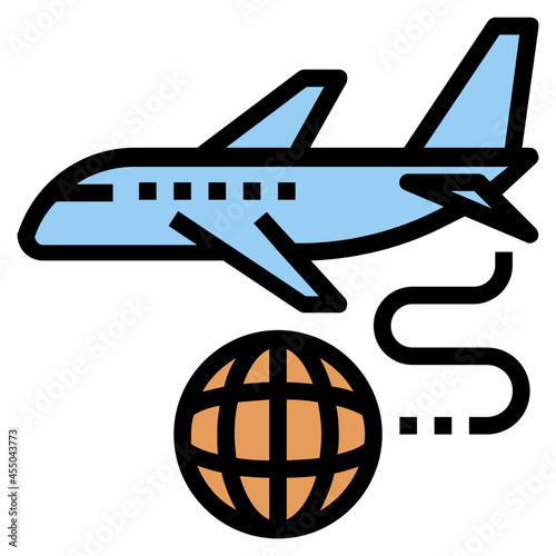 plane line icon