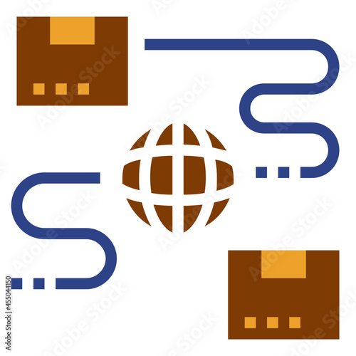 worldwide flat icon
