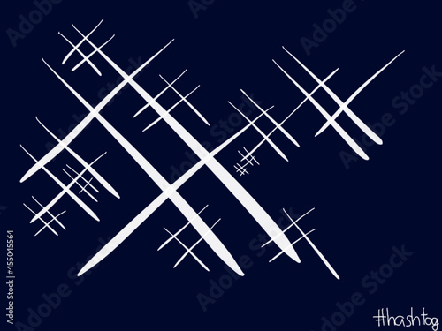 #Hashtag - world of the hashtags abstract background