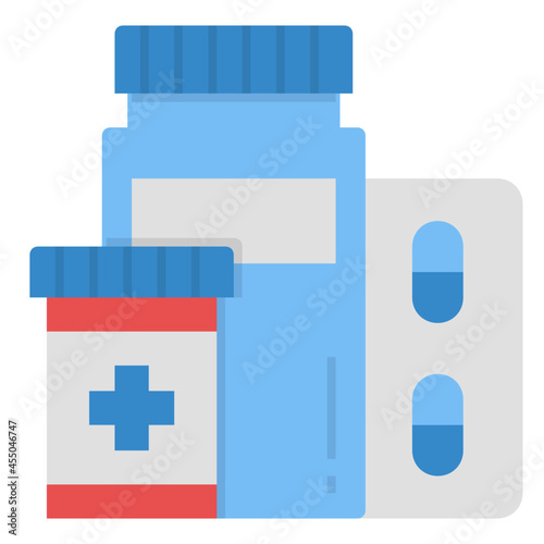 pills flat icon