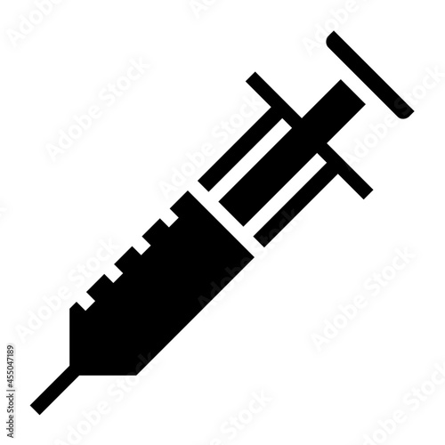 syringe glyph icon