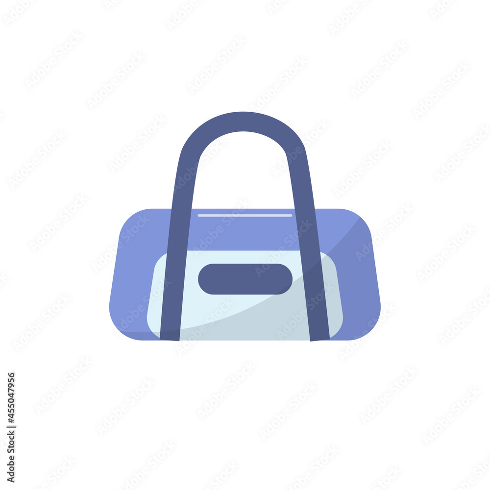 Large sports bag vector illustration. Isolated on a white background. Large sports bag vector illustration. Isolated on a white background.