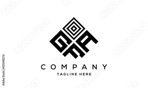 GAF square three latter logo vector