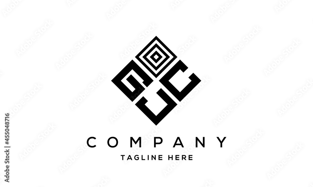 GCJ square three latter logo vector GCJ square three latter logo vector