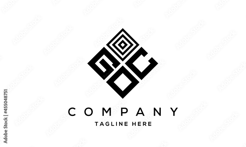 GCO square three latter logo vector GCO square three latter logo vector