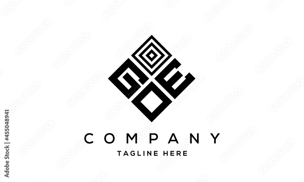 GEO square three latter logo vector GEO square three latter logo vector