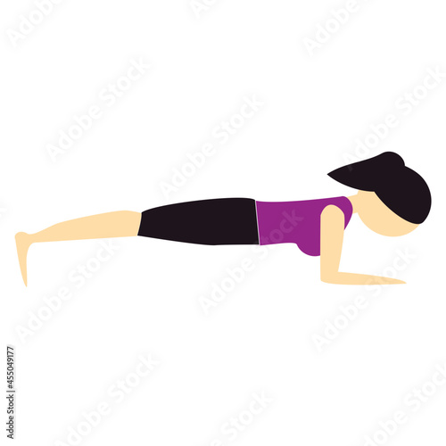 yoga pose flat icon