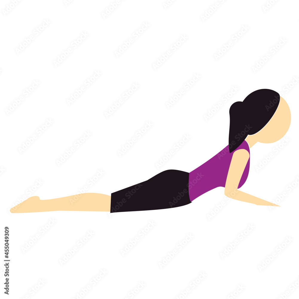 yoga pose flat icon