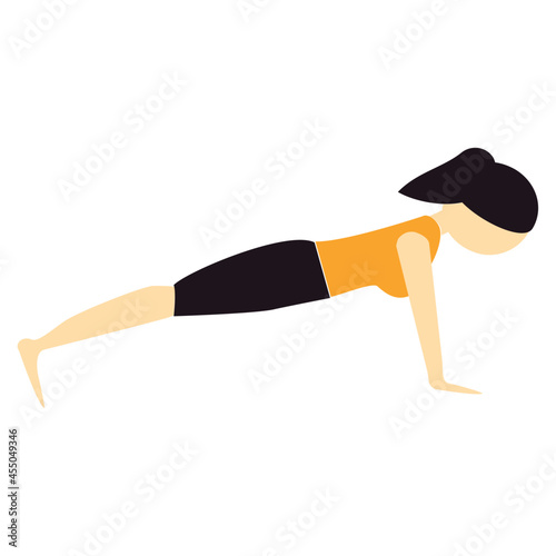 yoga pose flat icon