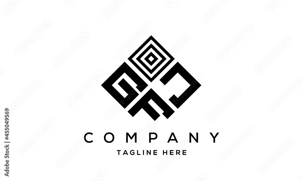 GJF square three latter logo vector GJF square three latter logo vector