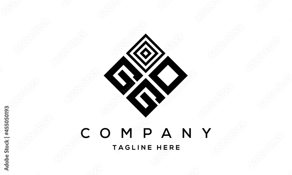 GOG square three latter logo vector GOG square three latter logo vector