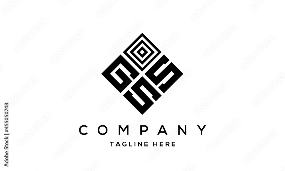 GSS square three latter logo vector GSS square three latter logo vector