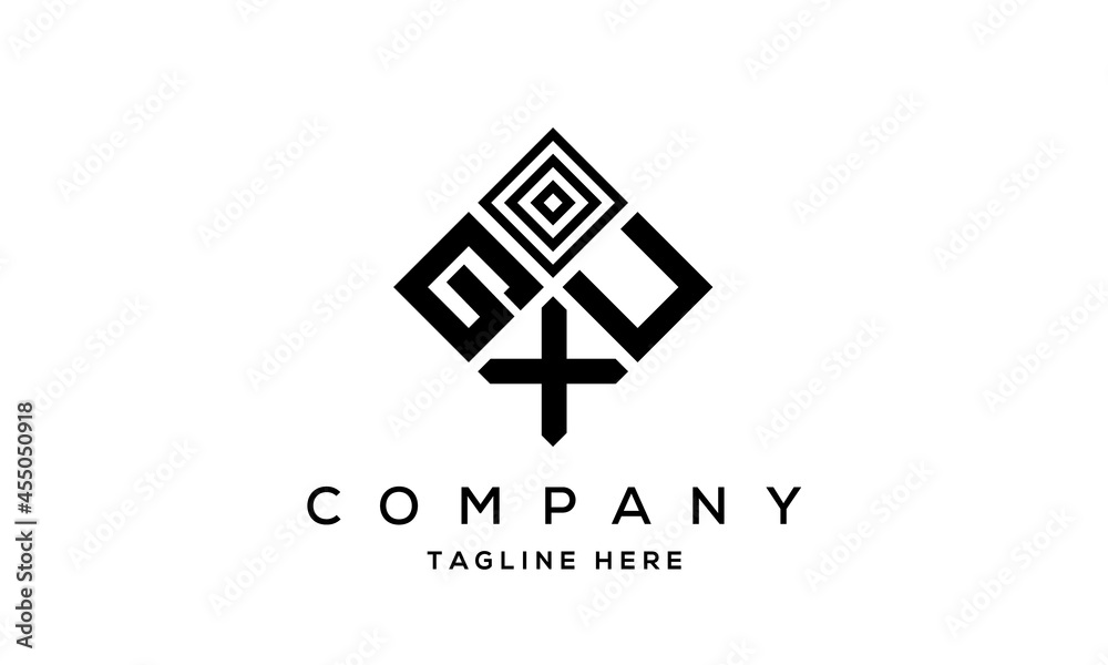 GUX square three latter logo vector GUX square three latter logo vector