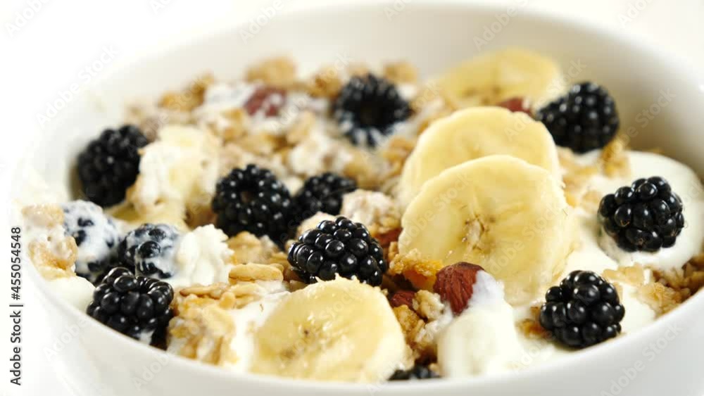 muesli, fruits and yogurt muesli, fruits and yogurt