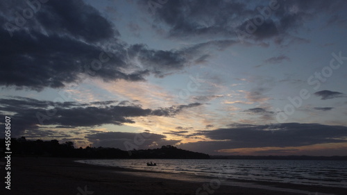 sunset by the beach