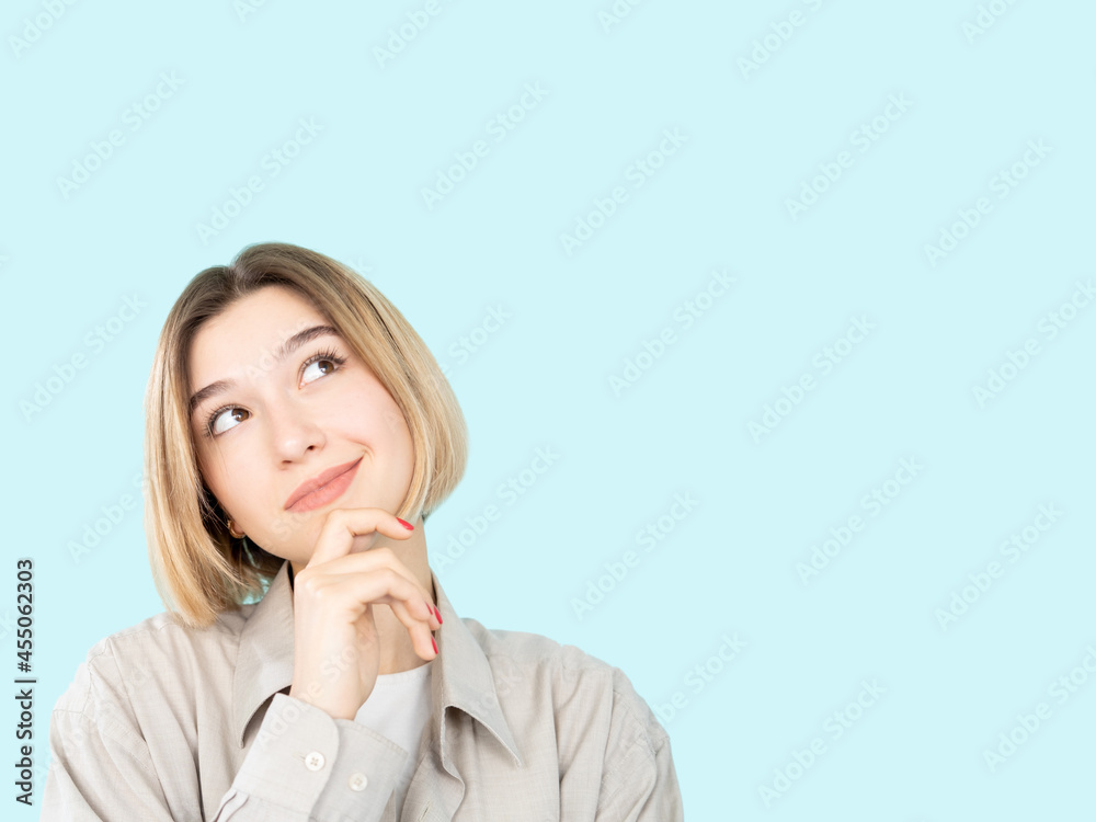 make decision curious woman hesitation choice make decision curious woman hesitation choice