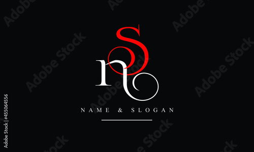 SN, NS, S, N abstract letters logo monogram