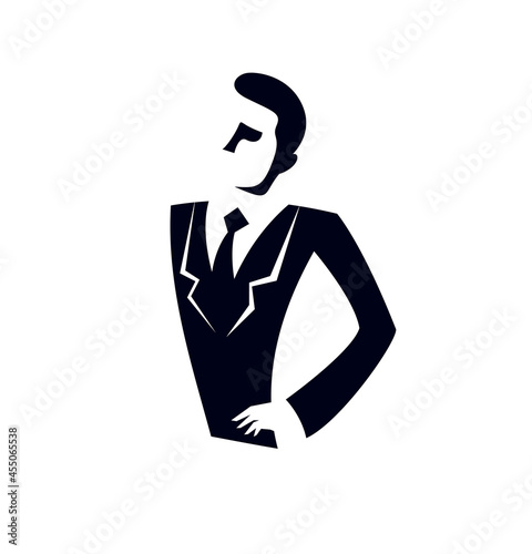 Young attractive businessma...
