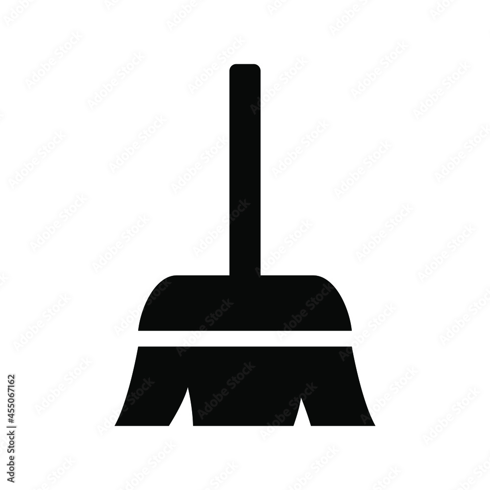 Broom icon vector graphic Broom icon vector graphic