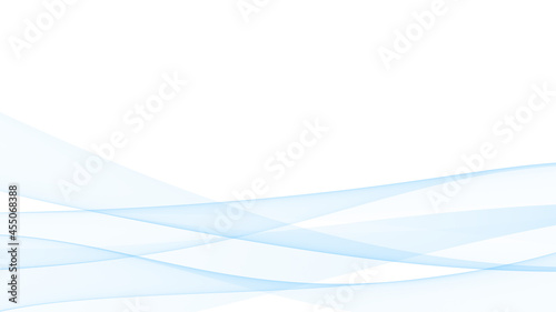 背景素材 癒される澄んだそよ風の様な滑らかな曲線のイメージデザイン