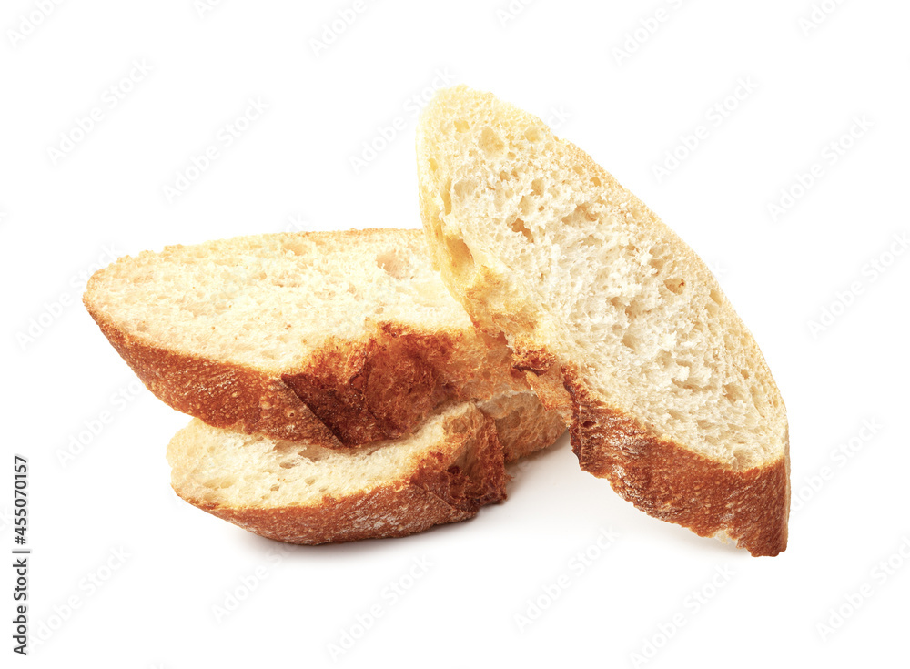 sliced baguette bread