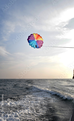 parasailing on the beach