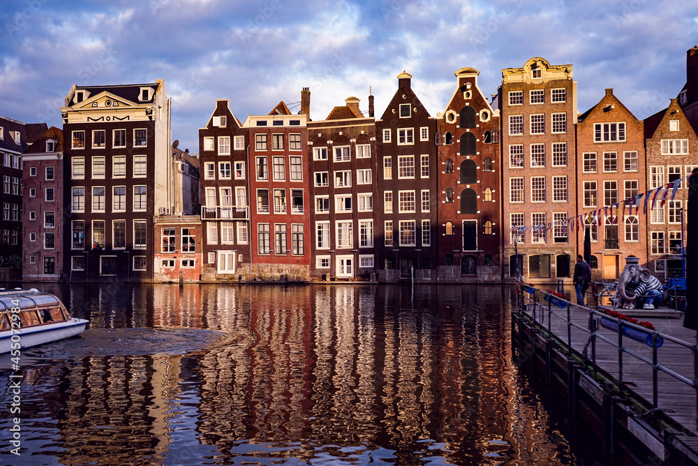 Amsterdam city, golden hour - sunset