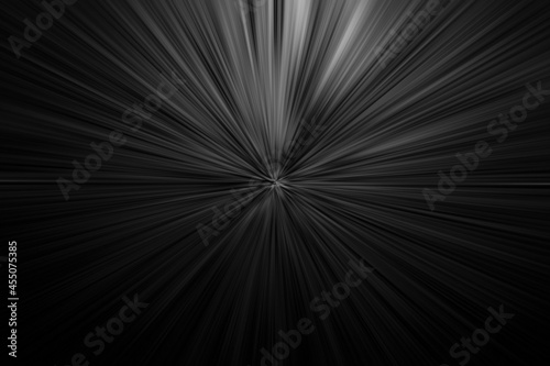Black and white gloomy dramatic motion blur. Outer space