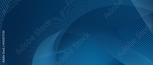 Fototapeta Naklejka Na Ścianę i Meble -  abstract wave technology background with blue light digital effect corporate concept.3d rendering illustration