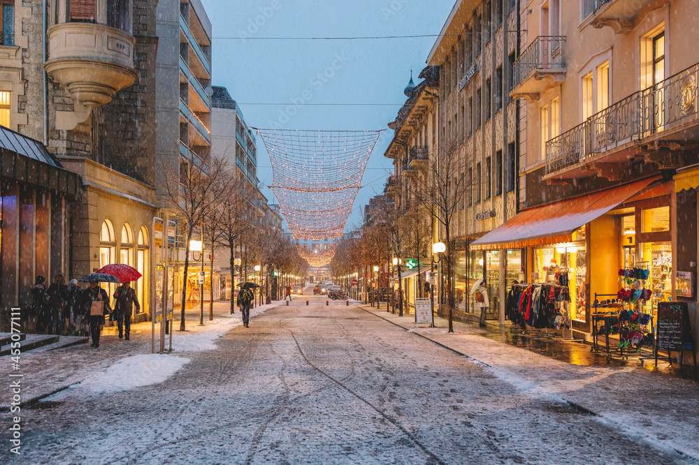 Fototapeta premium winter, christmas, new year