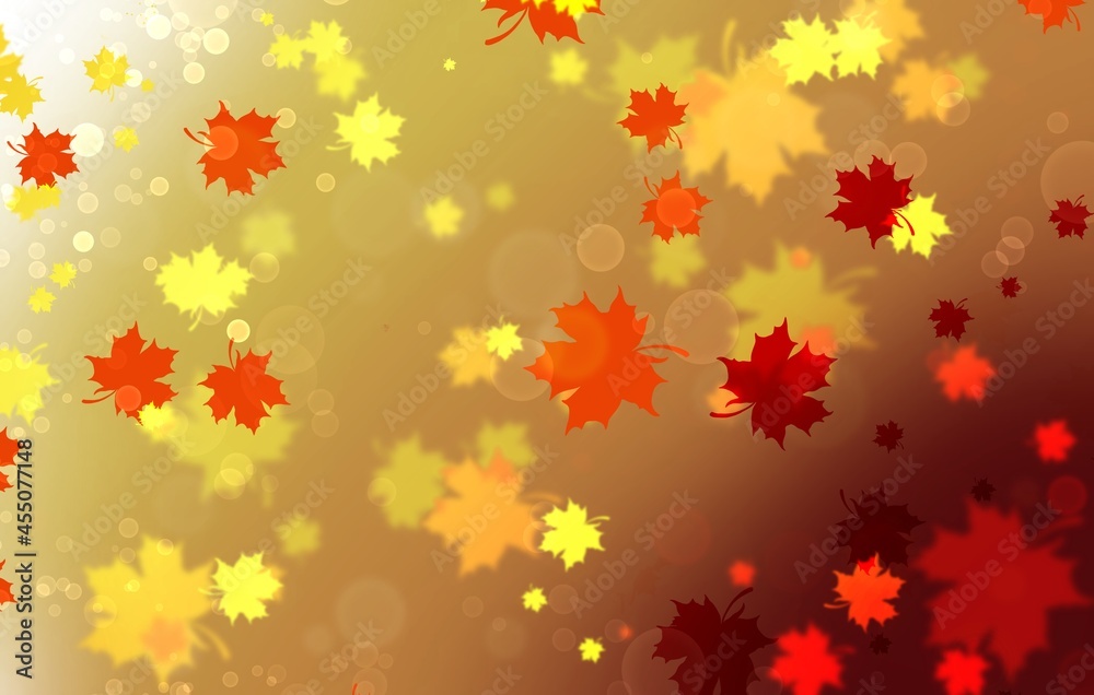 Bright colored background with autumn leaves. Bright colored background with autumn leaves.