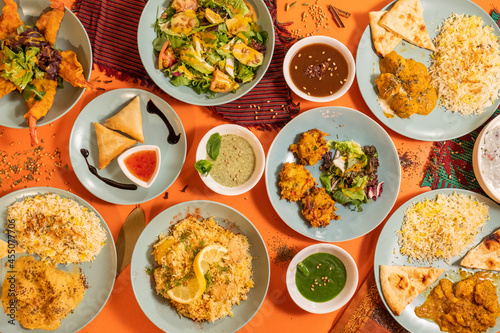 Fototapeta Naklejka Na Ścianę i Meble -  Indian food table