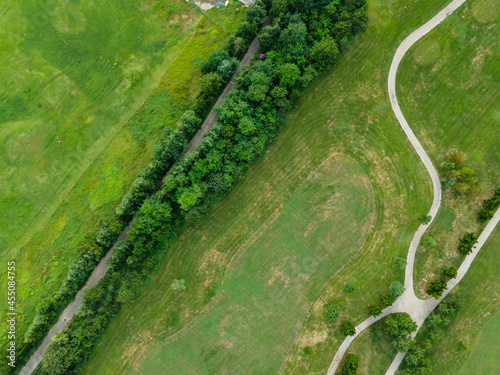 Aerial photography of Qingdao Coastline Golf Course