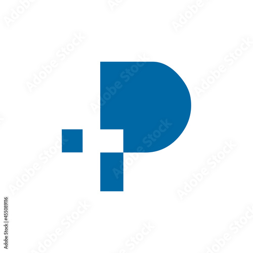 Free Download P letter initial icon logo design - GFXLoad
