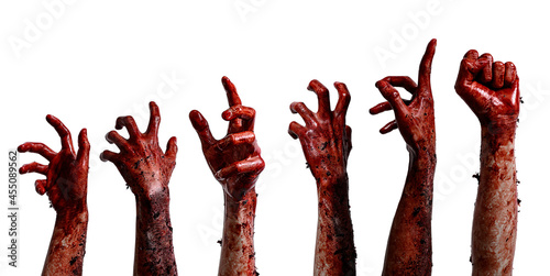 Bloody hands background