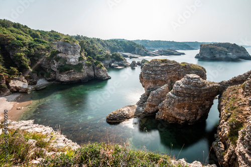 The rocky coast of Bagirganli village of Kandira district. Kocaeli photo