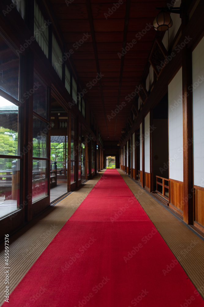柴又帝釈天 邃渓園の廊下 柴又帝釈天 邃渓園の廊下