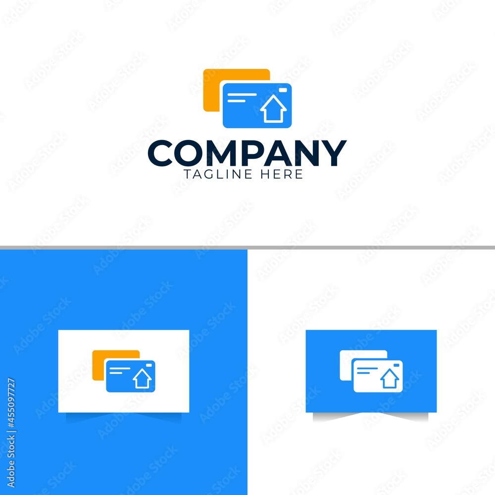 Home payment logo design template vector
