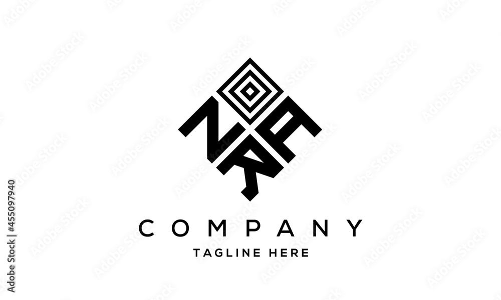 NAR square three latter logo vector