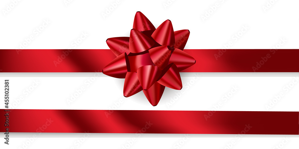 赤色のリボンのベクターイラストの素材 バレンタインデー 母の日 Bow Xmas X Mas ウェディング Stock Vector Adobe Stock