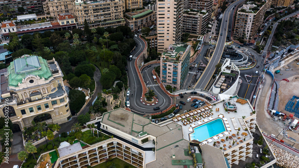 Obraz na płótnie Monaco Grand Prix (Hairpin Turn) w salonie