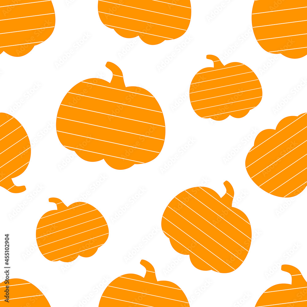 Seamless pattern Pumpkin autumn strips vector illustration Seamless pattern Pumpkin autumn strips vector illustration