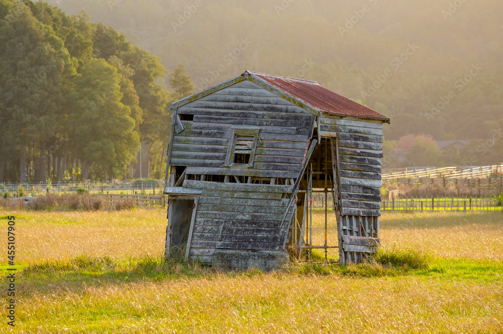 old abandoned house in the field old abandoned house in the field